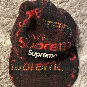 Supreme Harris Tweed Wool Camp Cap